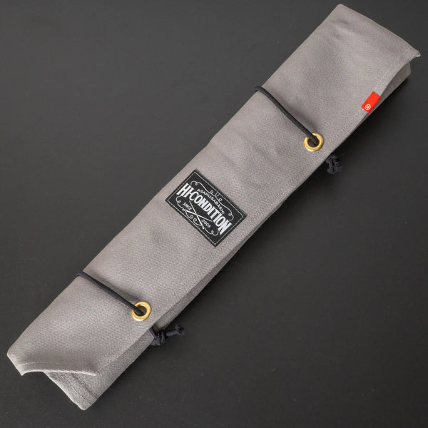 HI-CONDITION Hanpu Canvas 6 Pockets Knife Roll Gray - Tetogi