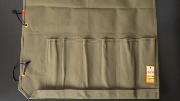 HI-CONDITION Hanpu Canvas 6 Pockets Knife Roll OD - Tetogi