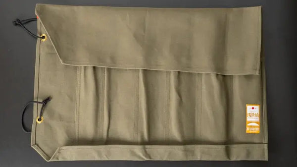 HI-CONDITION Hanpu Canvas 6 Pockets Knife Roll OD - Tetogi