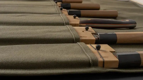 HI-CONDITION Hanpu Canvas 6 Pockets Knife Roll OD - Tetogi