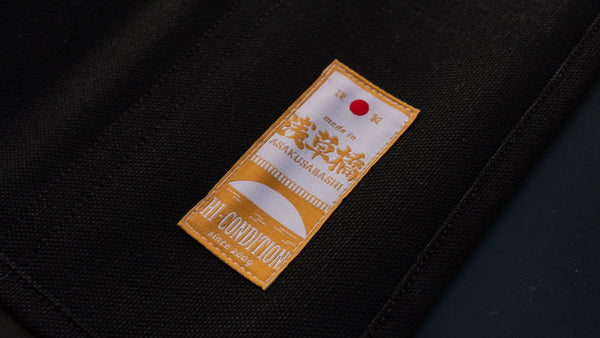 HI-CONDITION Hanpu Canvas 9 Pockets Knife Roll Black - Tetogi