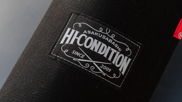 HI-CONDITION Hanpu Canvas 9 Pockets Knife Roll Black - Tetogi
