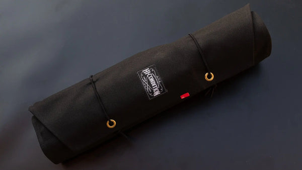 HI-CONDITION Hanpu Canvas 9 Pockets Knife Roll Black - Tetogi