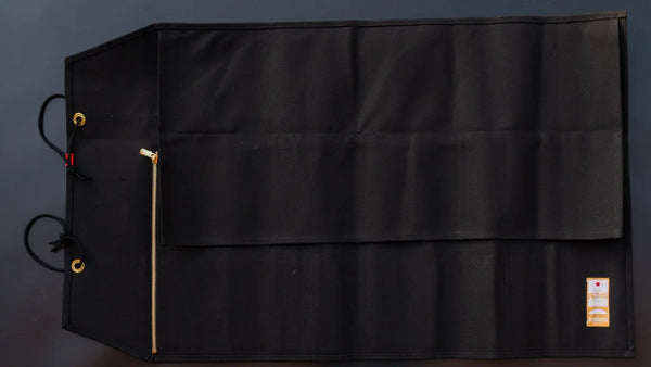 HI-CONDITION Hanpu Canvas 9 Pockets Knife Roll Black - Tetogi