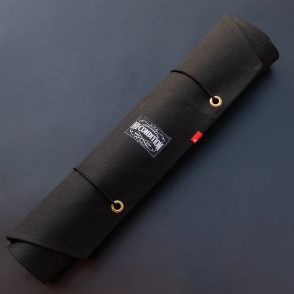 HI-CONDITION Hanpu Canvas 9 Pockets Knife Roll Black - Tetogi