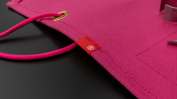 HI-CONDITION Hanpu Canvas 9 Pockets Knife Roll Deep Candy Pink - Tetogi