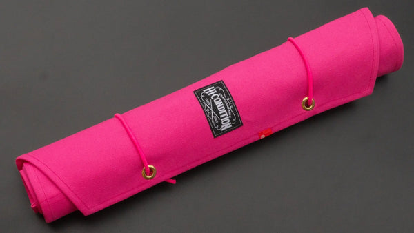 HI-CONDITION Hanpu Canvas 9 Pockets Knife Roll Deep Candy Pink - Tetogi