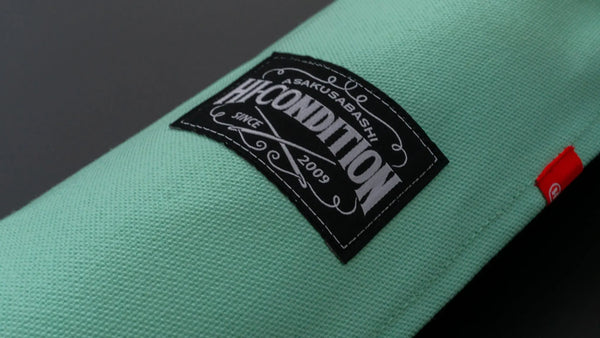 HI-CONDITION Hanpu Canvas 9 Pockets Knife Roll Deep Cream Soda - Tetogi