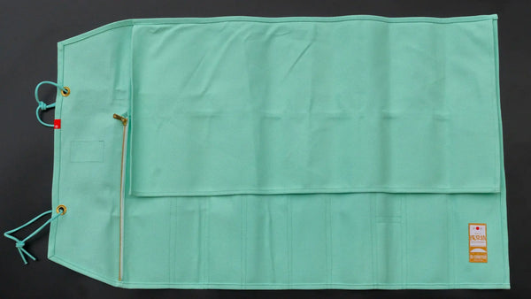 HI-CONDITION Hanpu Canvas 9 Pockets Knife Roll Deep Cream Soda - Tetogi