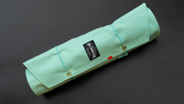 HI-CONDITION Hanpu Canvas 9 Pockets Knife Roll Deep Cream Soda - Tetogi