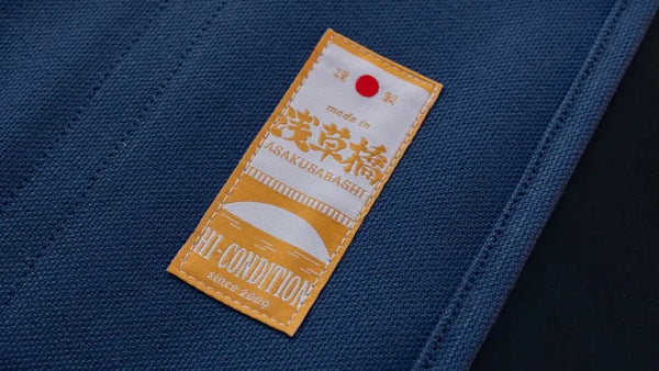 HI-CONDITION Hanpu Canvas 9 Pockets Knife Roll Navy - Tetogi