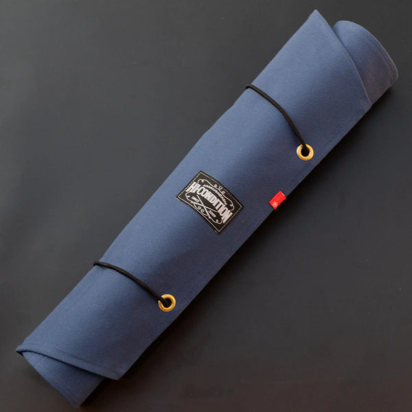 HI-CONDITION Hanpu Canvas 9 Pockets Knife Roll Navy - Tetogi