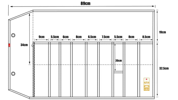 HI-CONDITION Hanpu Canvas 9 Pockets Knife Roll OD - Tetogi