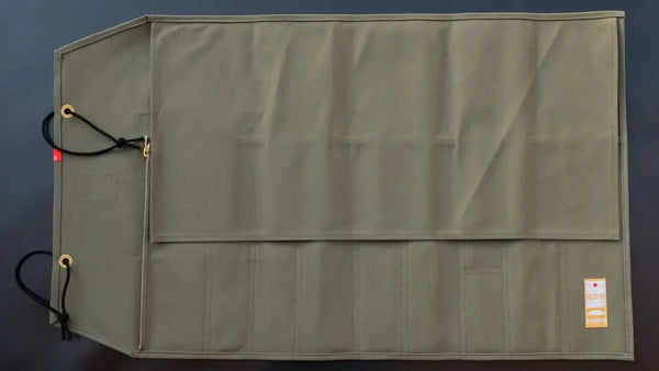 HI-CONDITION Hanpu Canvas 9 Pockets Knife Roll OD - Tetogi