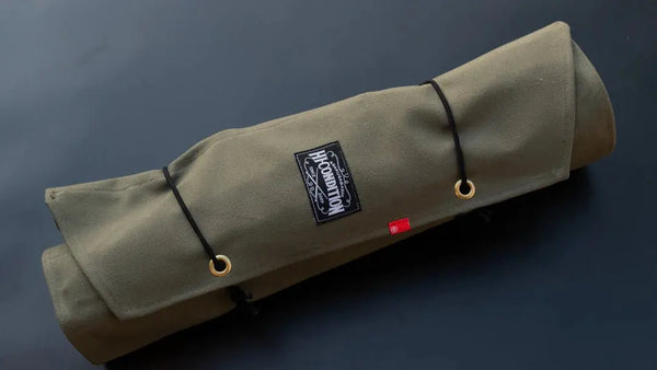 HI-CONDITION Hanpu Canvas 9 Pockets Knife Roll OD - Tetogi