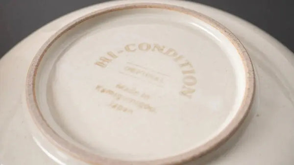 HI-CONDITION Lifestyle #002 Shinogi Saucer (To white) - Tetogi