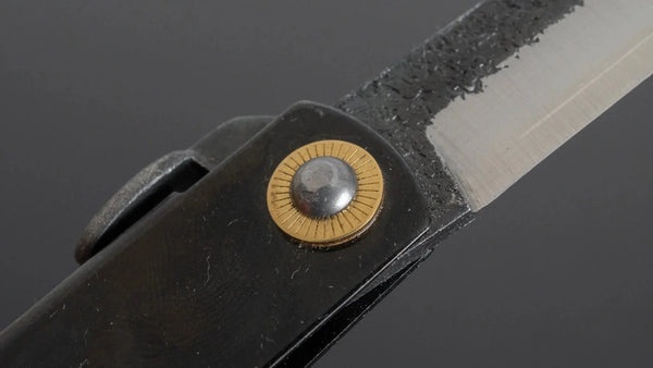 Higonokami Custom Folding Knife X Large Brass Handle (#25B K) - Tetogi