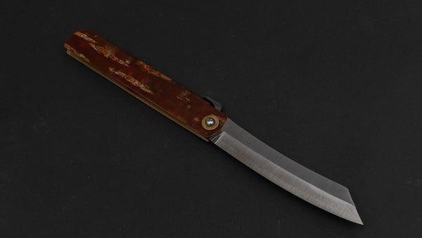 Higonokami Custom Folding Knife X Large Sakura Skin Handle (#10) - Tetogi