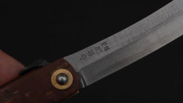 Higonokami Custom Folding Knife X Large Sakura Skin Handle (#10) - Tetogi