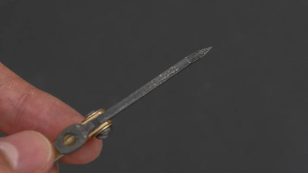 Higonokami Folding Knife Mini Brass Handle - Tetogi