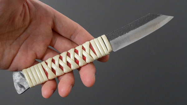 Higonokami Kiridashi Fixed Blade Rattan Handle (Kaku) - Tetogi