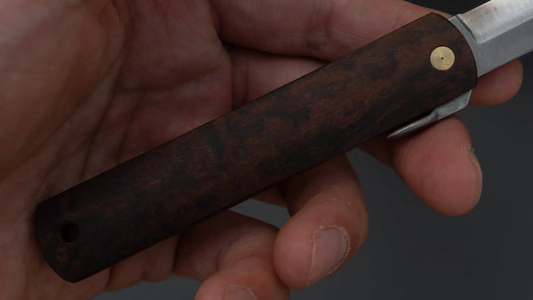 Higonokami VG10 Folding Knife Ironwood Handle - Tetogi