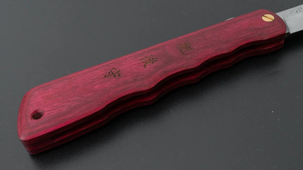 Higonokami VG10 Folding Knife Pakka Handle (Red) - Tetogi