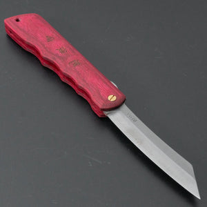 Higonokami VG10 Folding Knife Pakka Handle (Red) - Tetogi