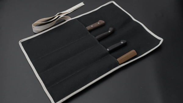 Hitohira 4 Pockets Canvas Knife Roll - Tetogi