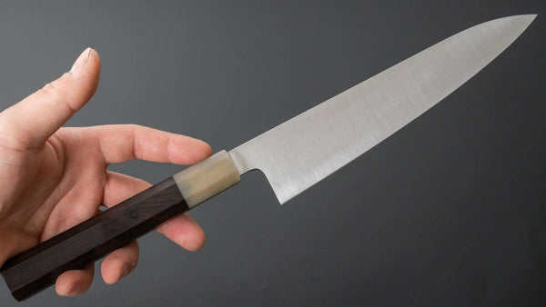 Hitohira Ashi Swedish Stainless Gyuto 210mm Ebony Handle - Tetogi