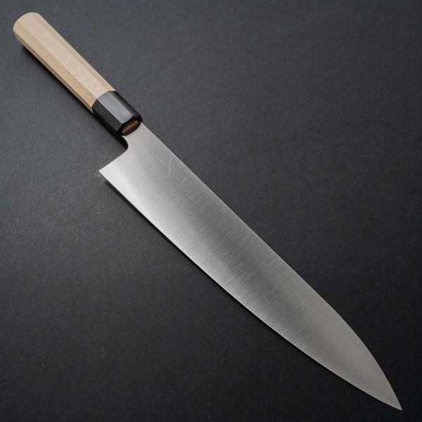 Hitohira Ashi Swedish Stainless Gyuto 270mm Ho Wood Handle - Tetogi