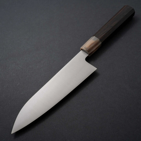 Hitohira Ashi Swedish Stainless Santoku 165mm Ebony Handle - Tetogi