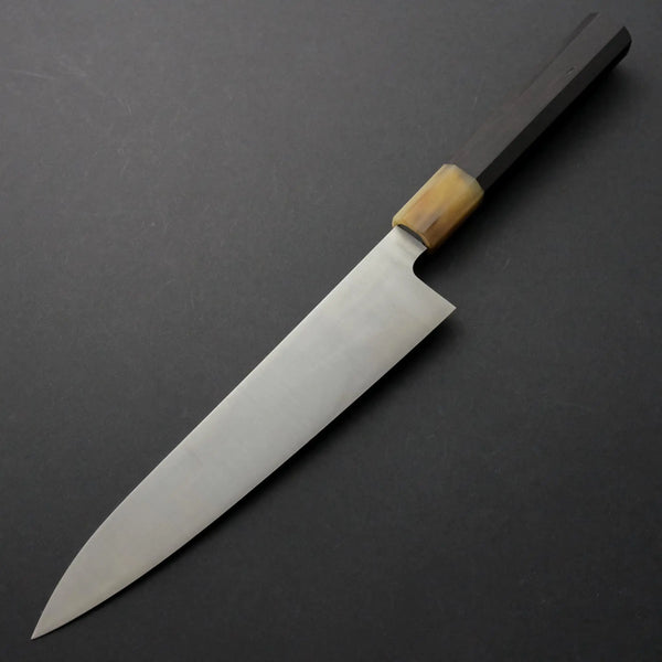 Hitohira Ashi White #2 Gyuto 210mm Ebony Handle - Tetogi