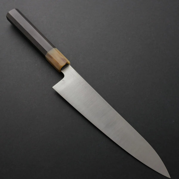 Hitohira Ashi White #2 Gyuto 210mm Ebony Handle - Tetogi
