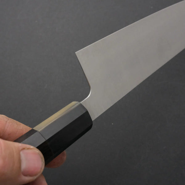 Hitohira Ashi White #2 Gyuto 240mm Ebony Handle - Tetogi
