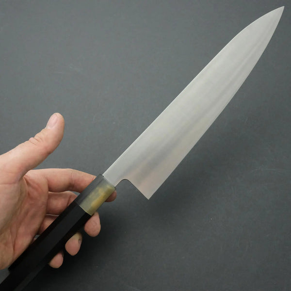 Hitohira Ashi White #2 Gyuto 240mm Ebony Handle - Tetogi
