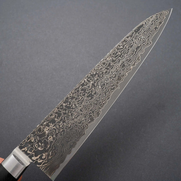 Hitohira FJ SG2 Nickel Damascus Black Gyuto 210mm Linen Micarta Handle - Tetogi