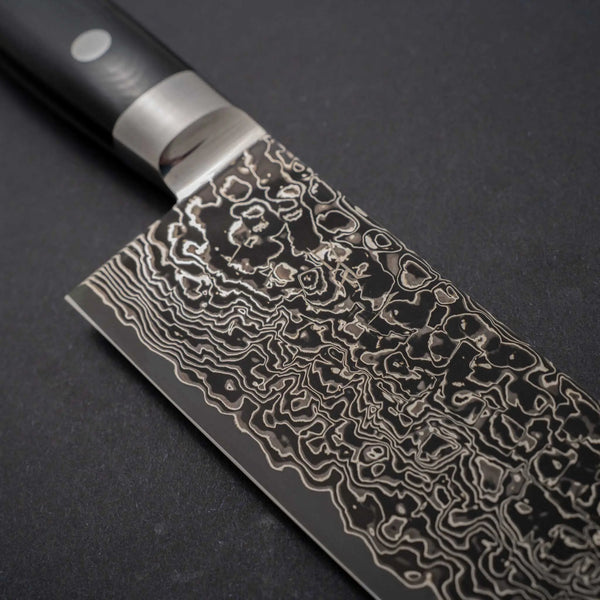 Hitohira FJ SG2 Nickel Damascus Black Gyuto 210mm Linen Micarta Handle - Tetogi