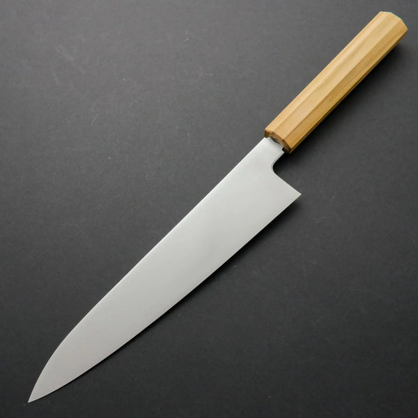 Hitohira FJ VG-10 Gyuto 210mm WB Mono Handle Olive - Tetogi