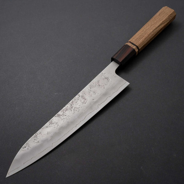 Hitohira Futana S3 Nashiji Gyuto 210mm Jindai Elm Handle - Tetogi