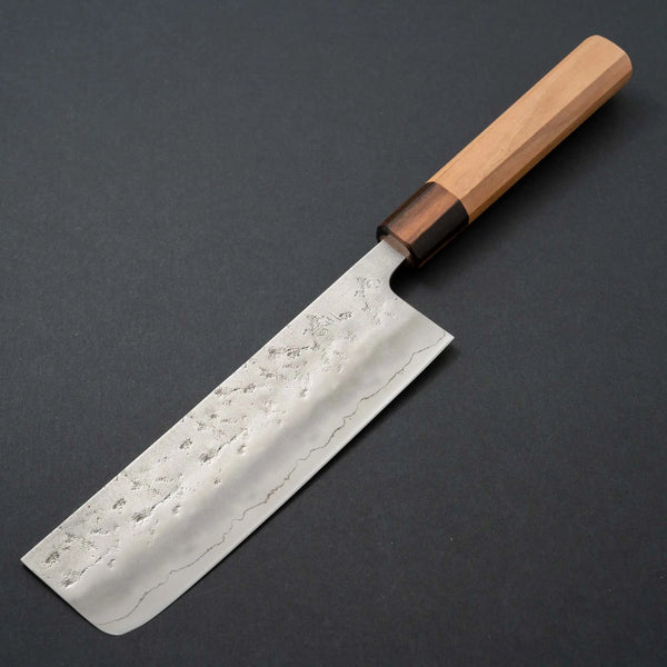 Hitohira Futana S3 Nashiji Nakiri 165mm Cherry Wood Handle - Tetogi