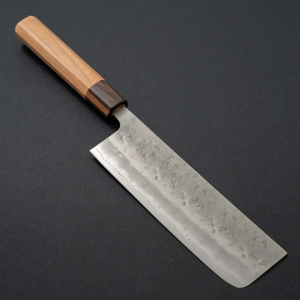 Hitohira Futana S3 Nashiji Nakiri 165mm Cherry Wood Handle - Tetogi
