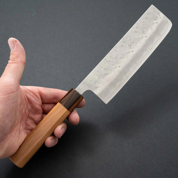 Hitohira Futana S3 Nashiji Nakiri 165mm Cherry Wood Handle - Tetogi