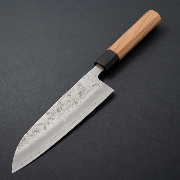 Hitohira Futana S3 Nashiji Santoku 170mm Cherry Wood Handle - Tetogi