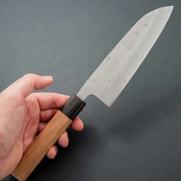 Hitohira Futana S3 Nashiji Santoku 170mm Cherry Wood Handle - Tetogi