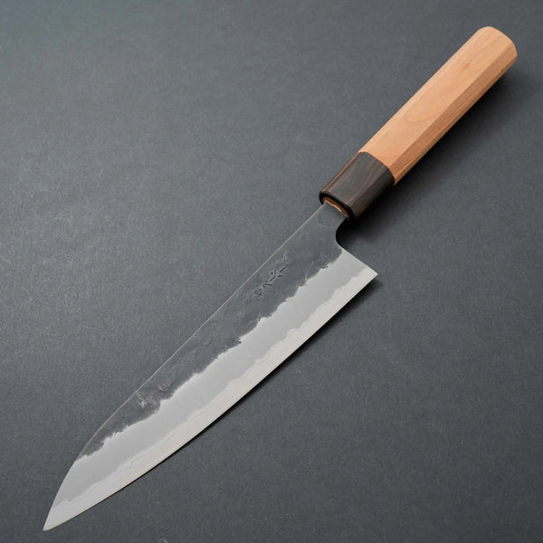 Hitohira Futana SB Kuro Nashiji Gyuto 180mm Cherry Wood Handle - Tetogi