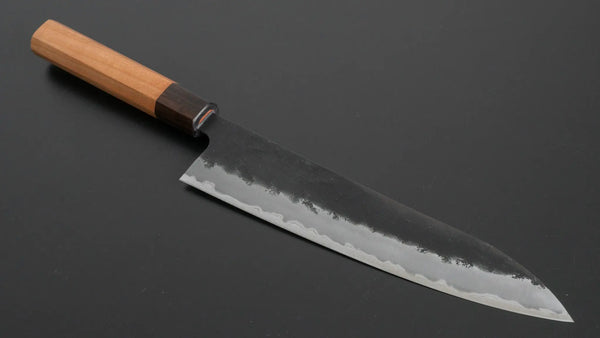 Hitohira Futana SB Kuro Nashiji Gyuto 210mm Cherry Wood Handle - Tetogi