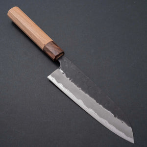 Hitohira Futana SB Kuro Nashiji Santoku 170mm Cherry Wood Handle - Tetogi