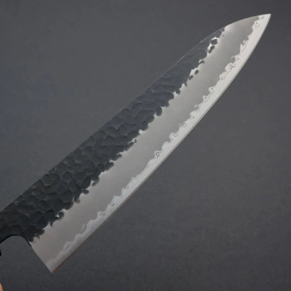 Hitohira Futana SB Kuro Tsuchime Gyuto 210mm Cherry Wood Handle - Tetogi