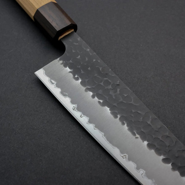 Hitohira Futana SB Kuro Tsuchime Gyuto 210mm Cherry Wood Handle - Tetogi
